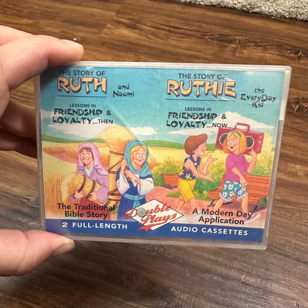 Vintage The Story of Ruth and Naomi Bible Story 2 Audio Cassette Tapes Set 1995
